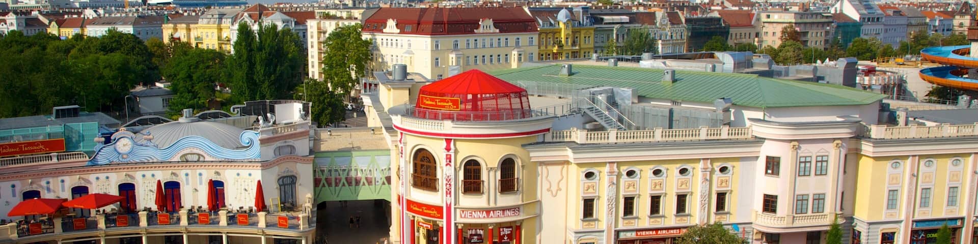 Wiener Prater which includes landscape views, a square or plaza and a city