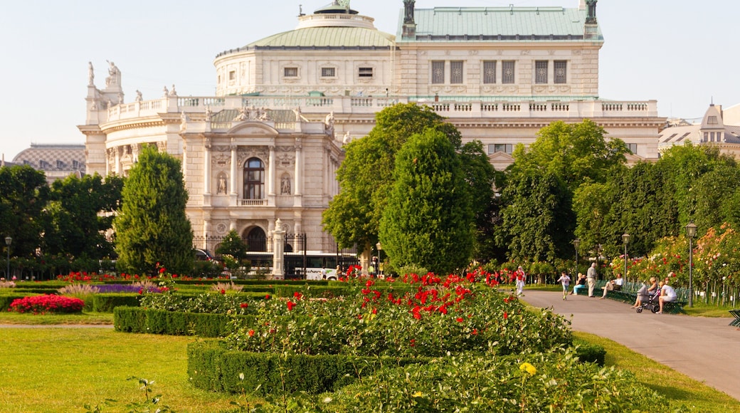 People\'s Garden featuring a garden, flowers and heritage architecture