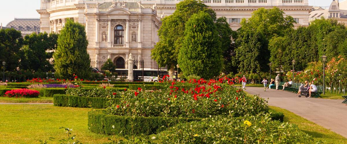 People\'s Garden featuring a garden, flowers and heritage architecture