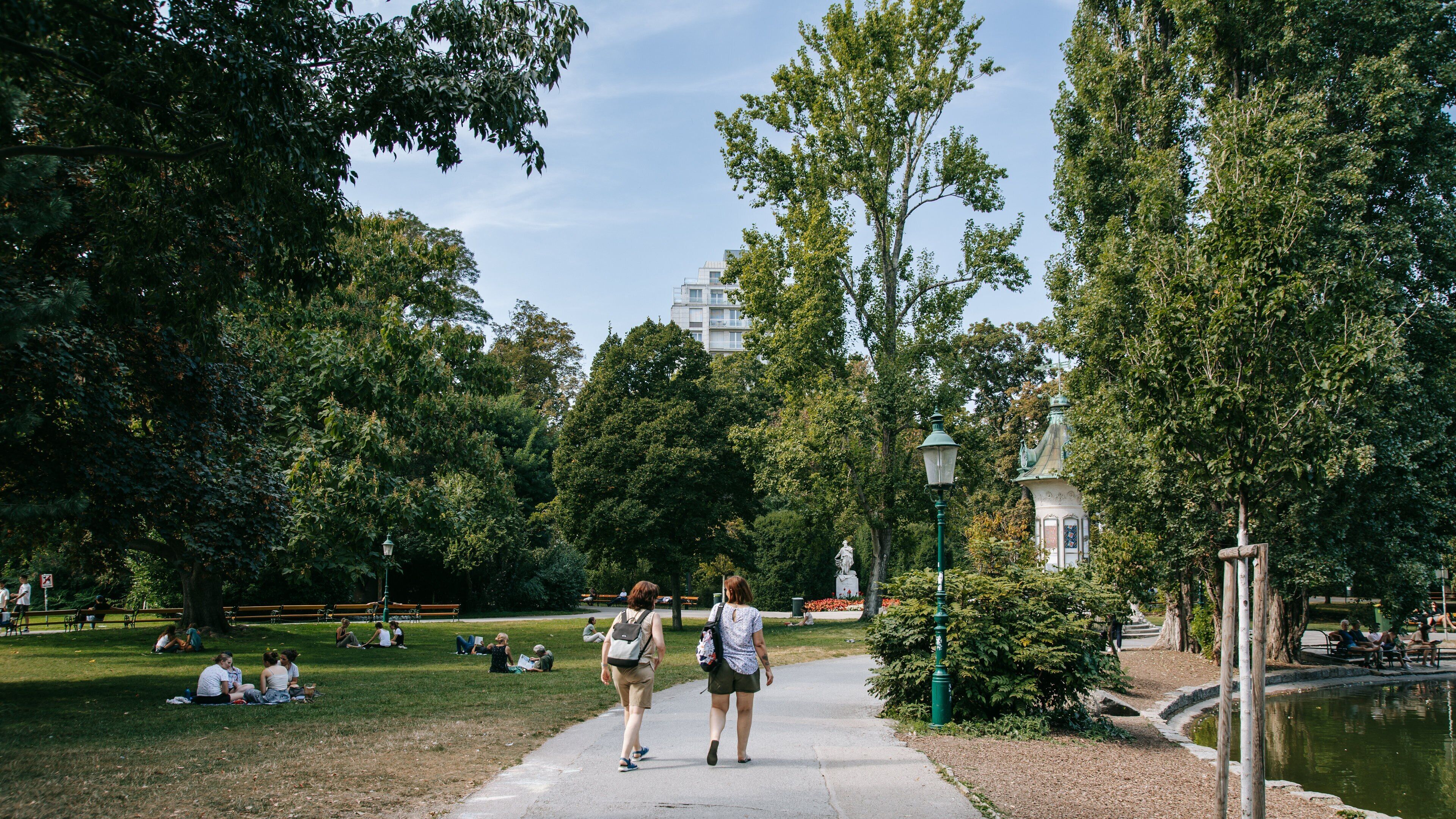 Stadtpark which includes a park as well as a couple
