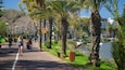 Yarkon Park showing hiking or walking and a park as well as an individual femail