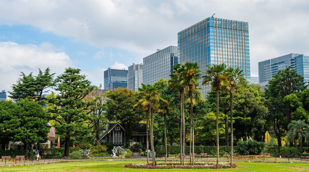 Hibiya Park showing a garden