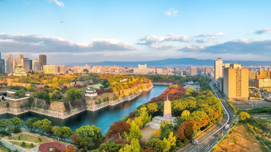 Park van kasteel Osaka