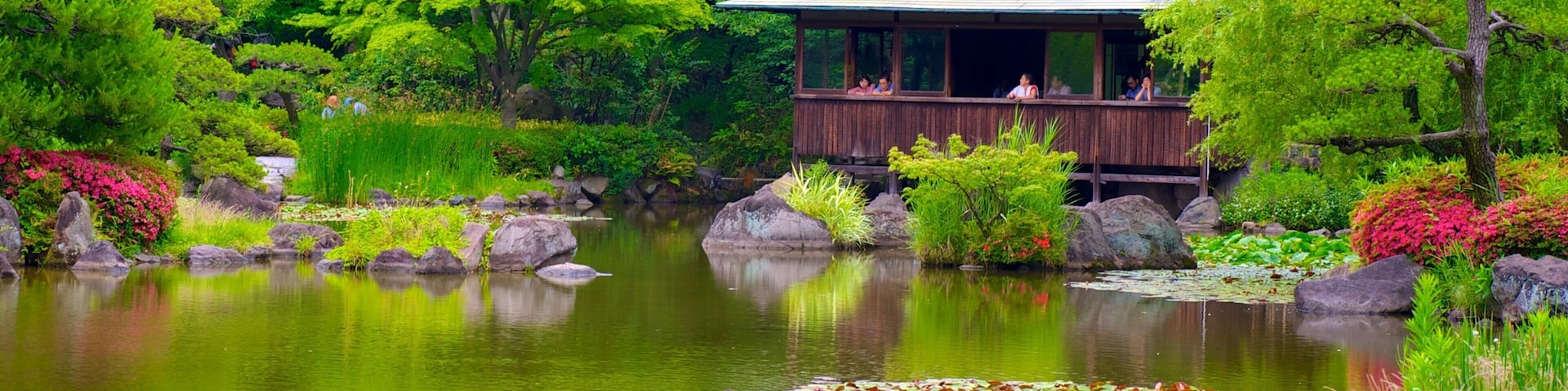 Parc Tennoji mettant en vedette parc et mare
