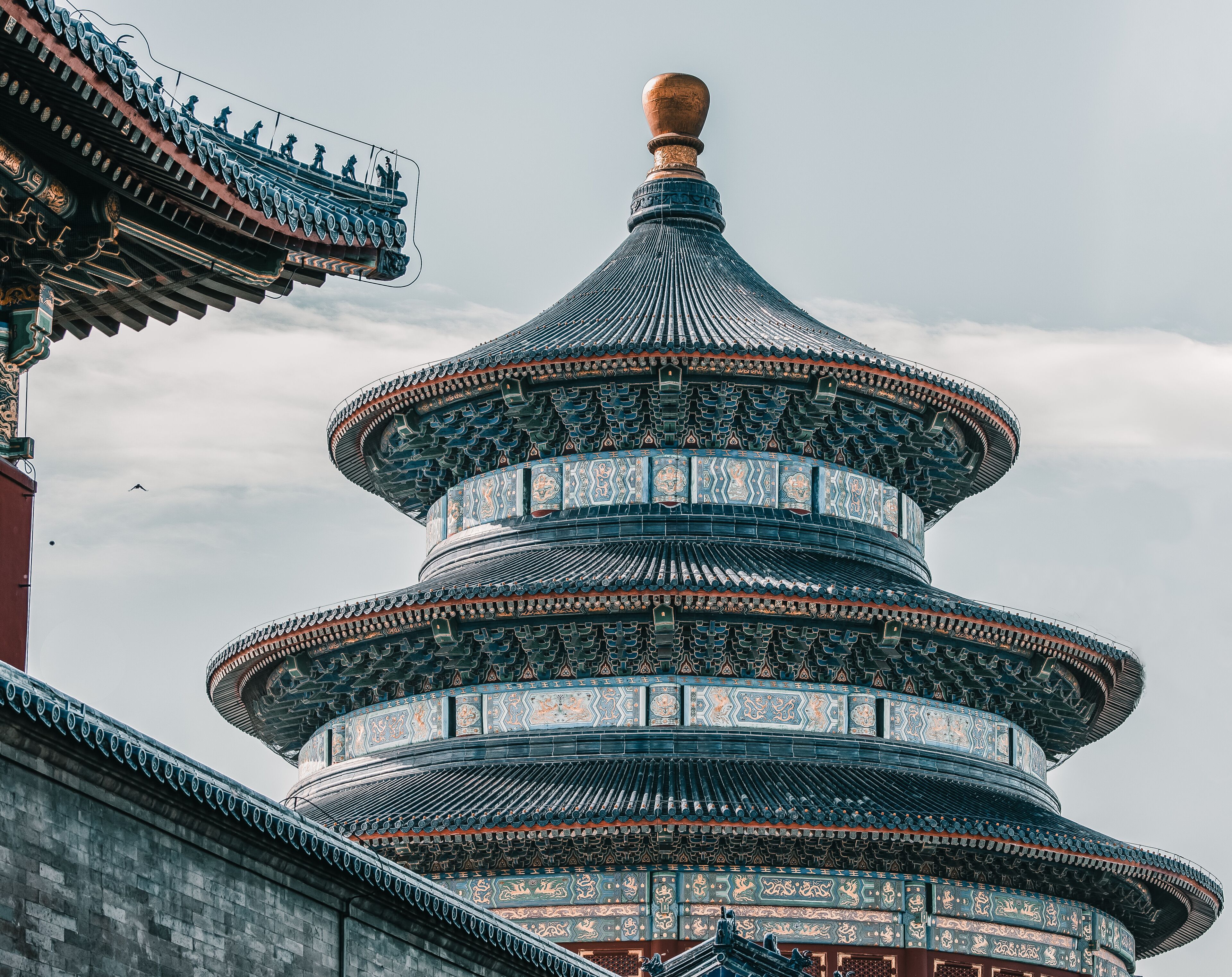 Beijing, China: Temple of Heaven blue roof