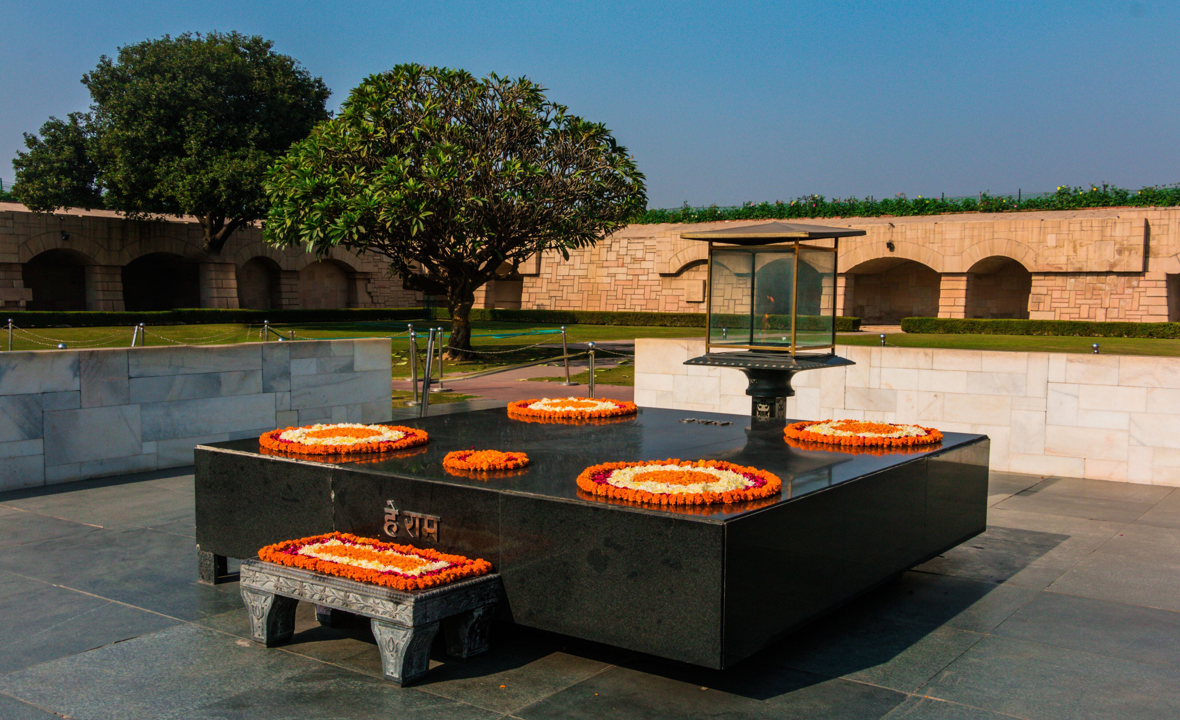 Rajghat, Mahatma Gandhi Crematorium, Delhi, India 