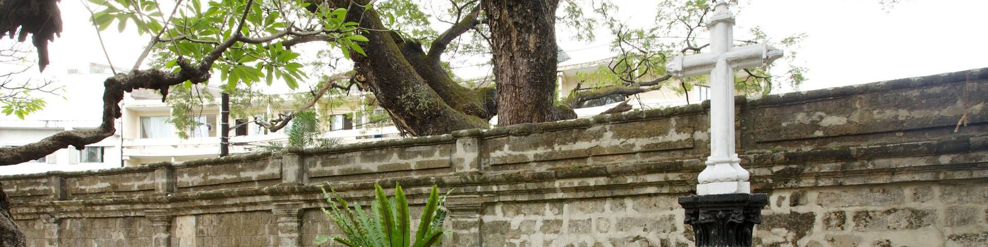 Paco Park which includes religious aspects, a cemetery and heritage elements