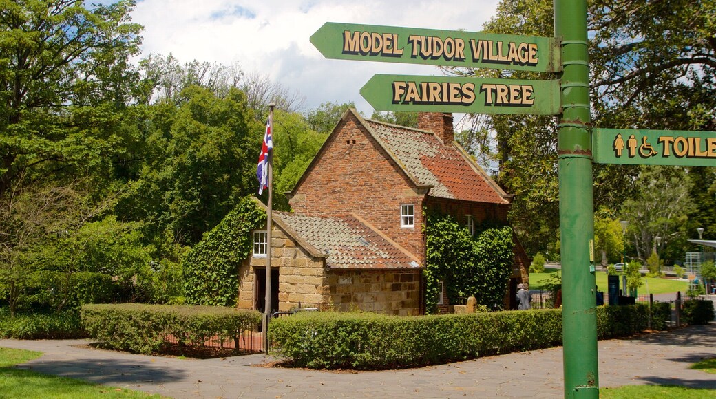 Fitzroy som inkluderar ett hus och skyltar