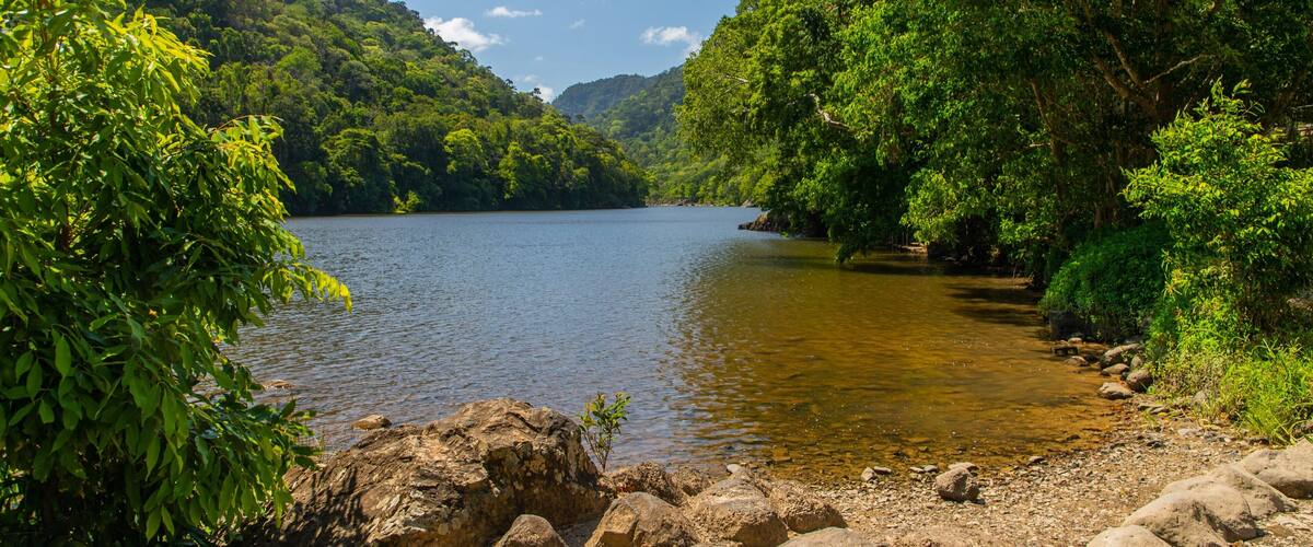 Barron Gorge National Park showing a river or creek