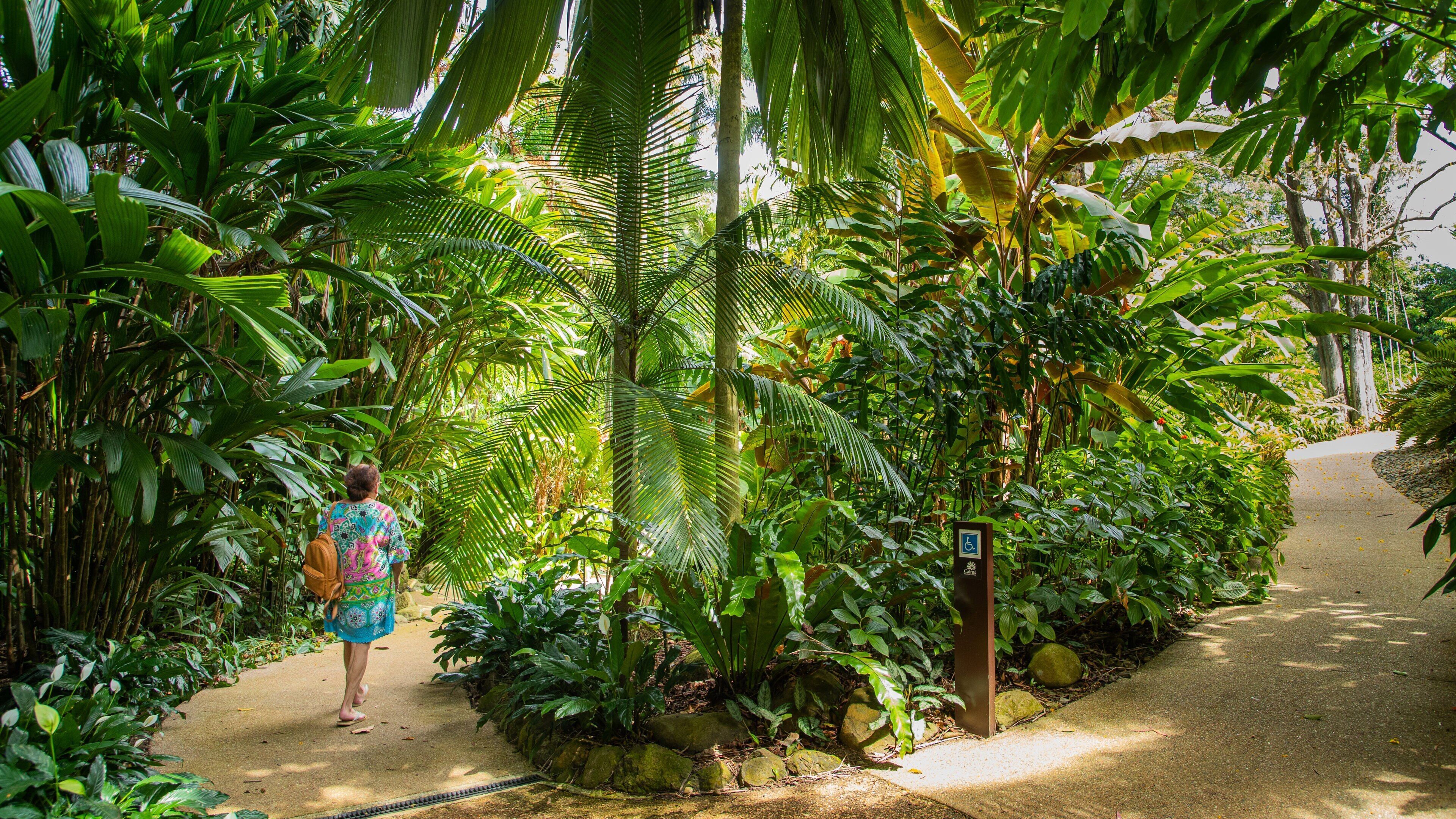 Flecker Botanic Gardens featuring a garden as well as an individual femail