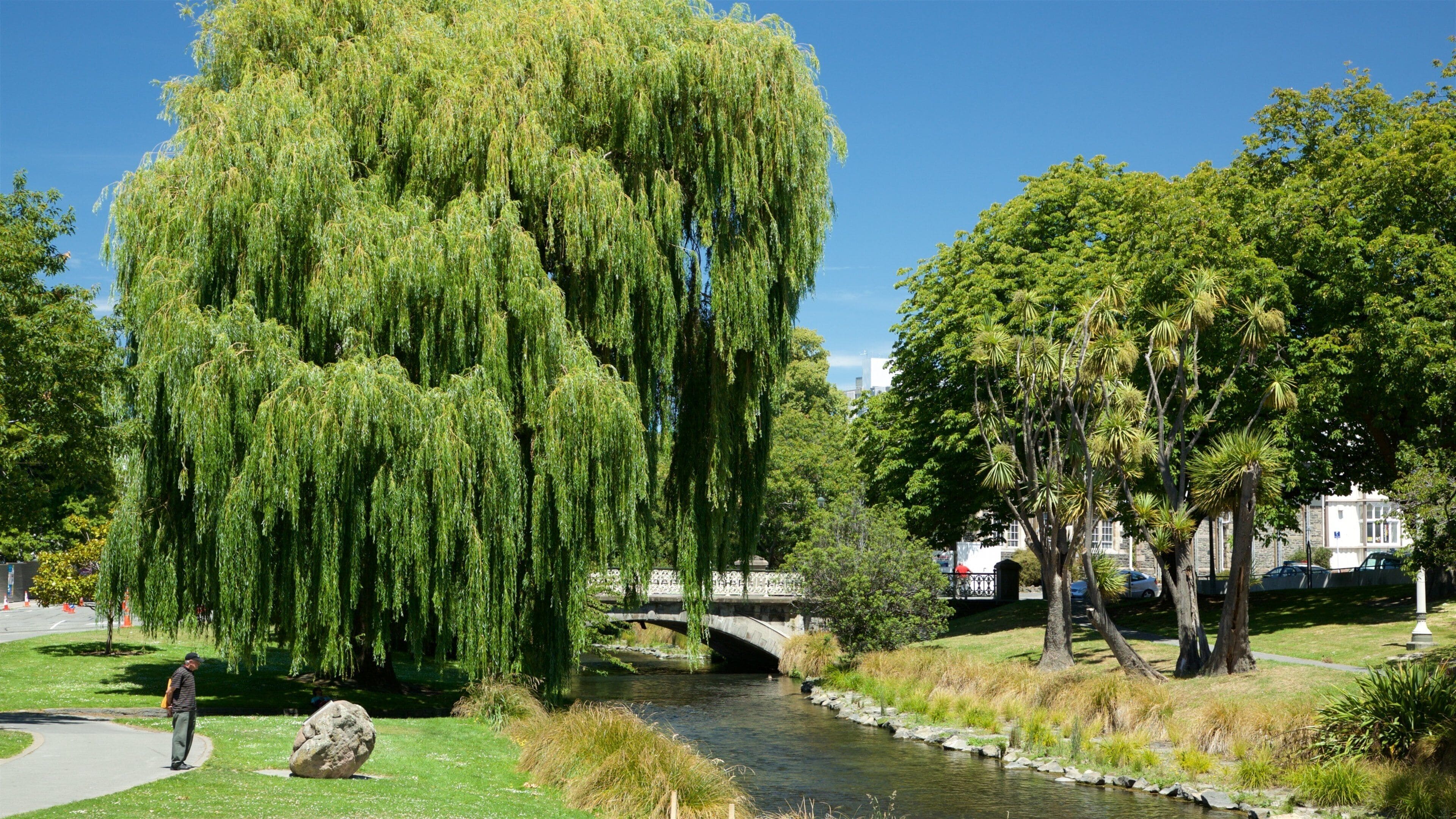 Victoria Square featuring a river or creek and a bridge