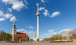 Berlin Skyline tv tower Alexanderplatz Alexander square panoramic view in Germany