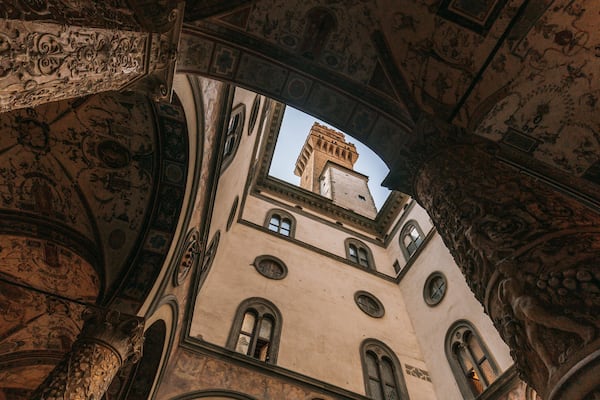 Piazza della Signoria featuring heritage architecture