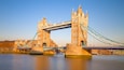 Tower Bridge featuring heritage architecture, a bridge and a bay or harbor