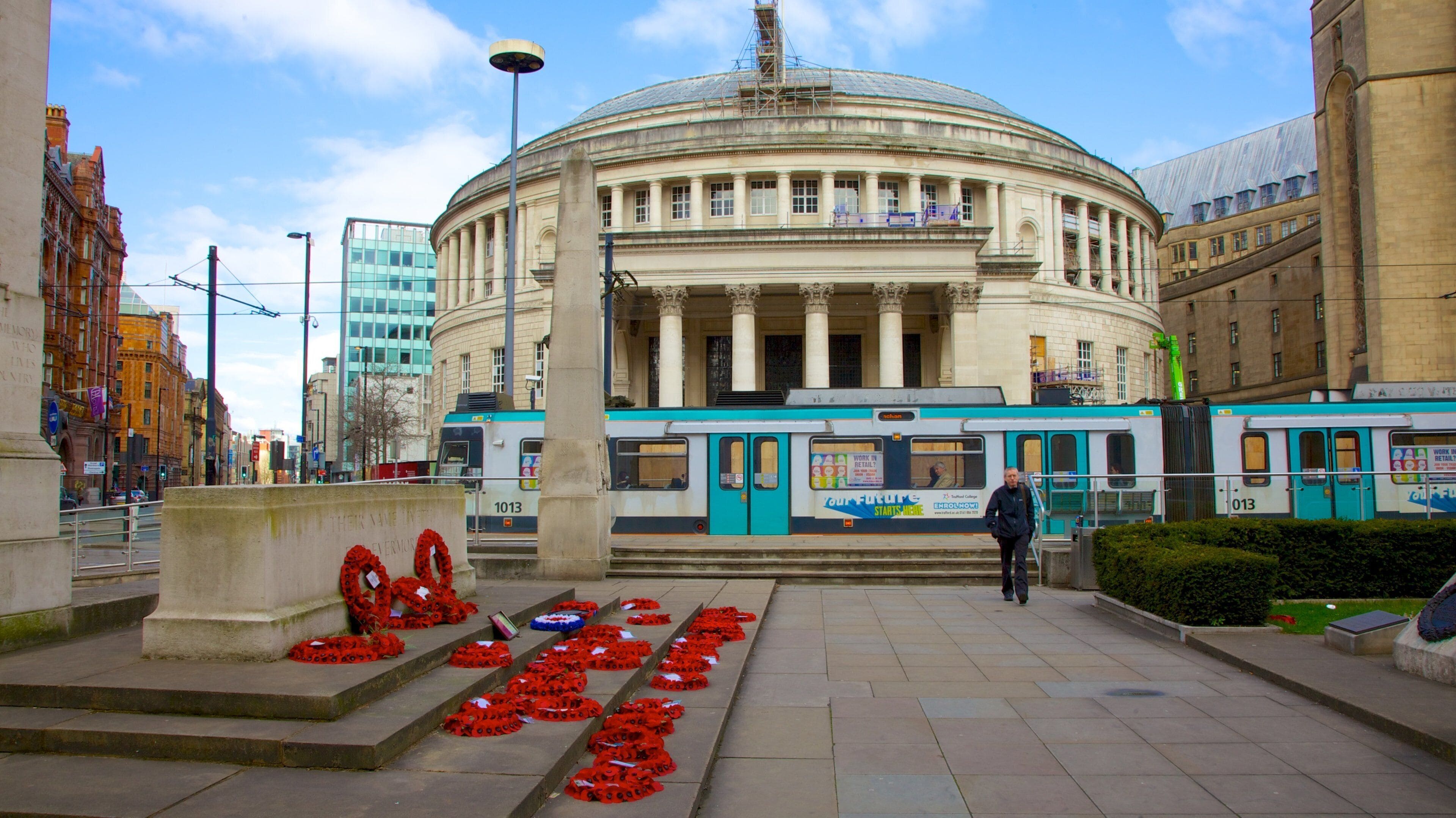 St. Peter\'s Square showing a city and a square or plaza as well as an individual male