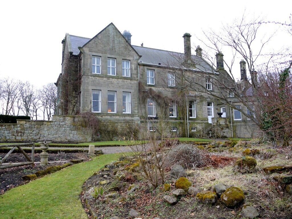 Embleton Hall (rear). Now a country house hotel, Embleton Hall 671307 was built in 1730 by Thomas Embleton and purchased by the Fenwick family in 1780. It was extended to its present size in 1893 with a large Victorian south wing. The Hall was the seat of the land-owning Fenwick family http://www.embletonhallmorpeth.co.uk/index.htm