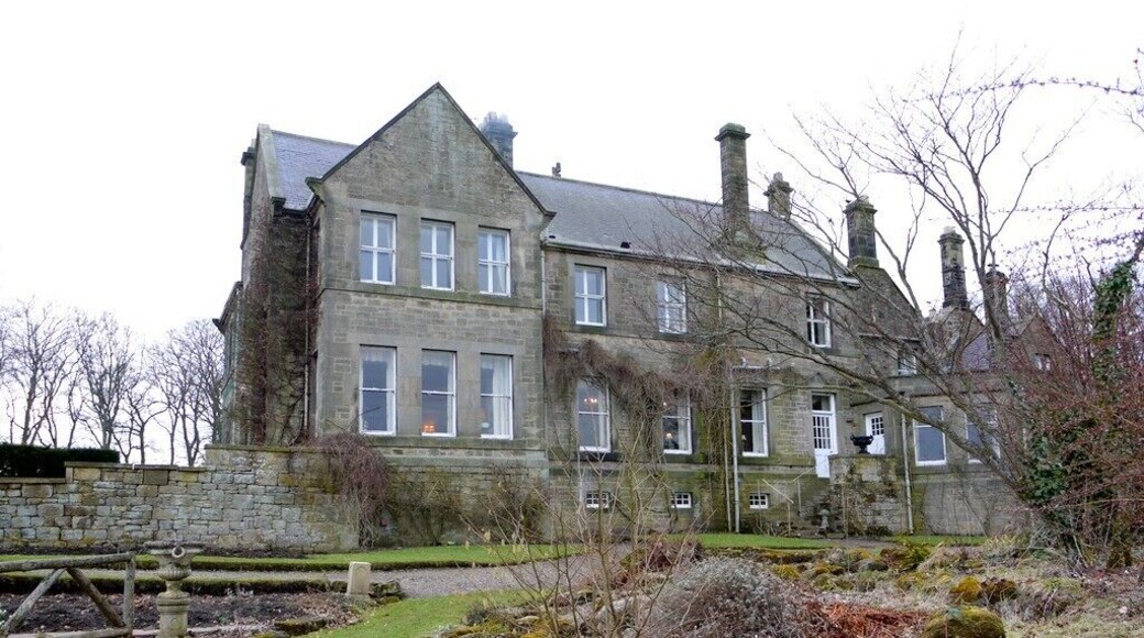 Embleton Hall (rear). Now a country house hotel, Embleton Hall 671307 was built in 1730 by Thomas Embleton and purchased by the Fenwick family in 1780. It was extended to its present size in 1893 with a large Victorian south wing. The Hall was the seat of the land-owning Fenwick family http://www.embletonhallmorpeth.co.uk/index.htm