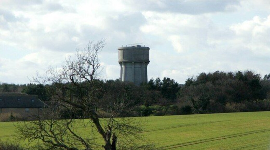 Water Tower. This is a well known landmark in the Morpeth area and can been seen from many areas.
