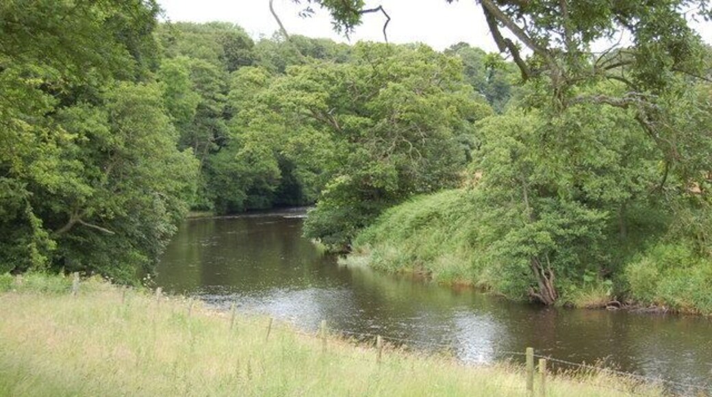 River Coquet The River Coquet with the St Oswalds Way Long Distance Path on the river bank.