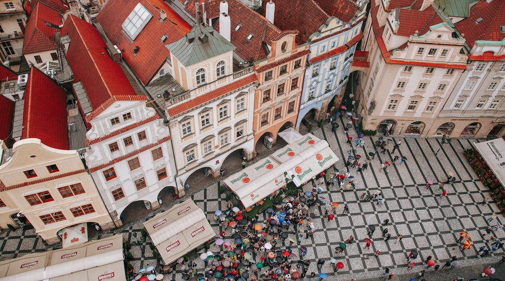 Old Town Square which includes markets and a city