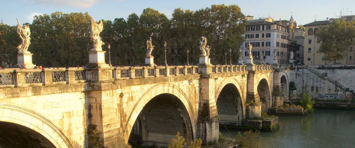 Ponte Sant\'Angelo which includes a bridge