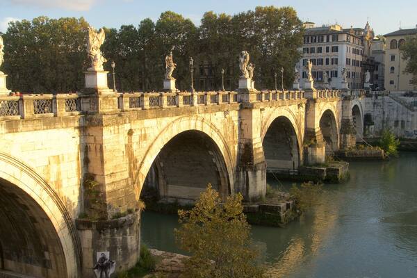 Ponte Sant\'Angelo which includes a bridge