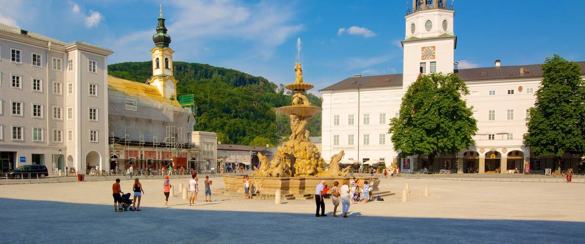 Residenzplatz Square showing a square or plaza, a city and a fountain
