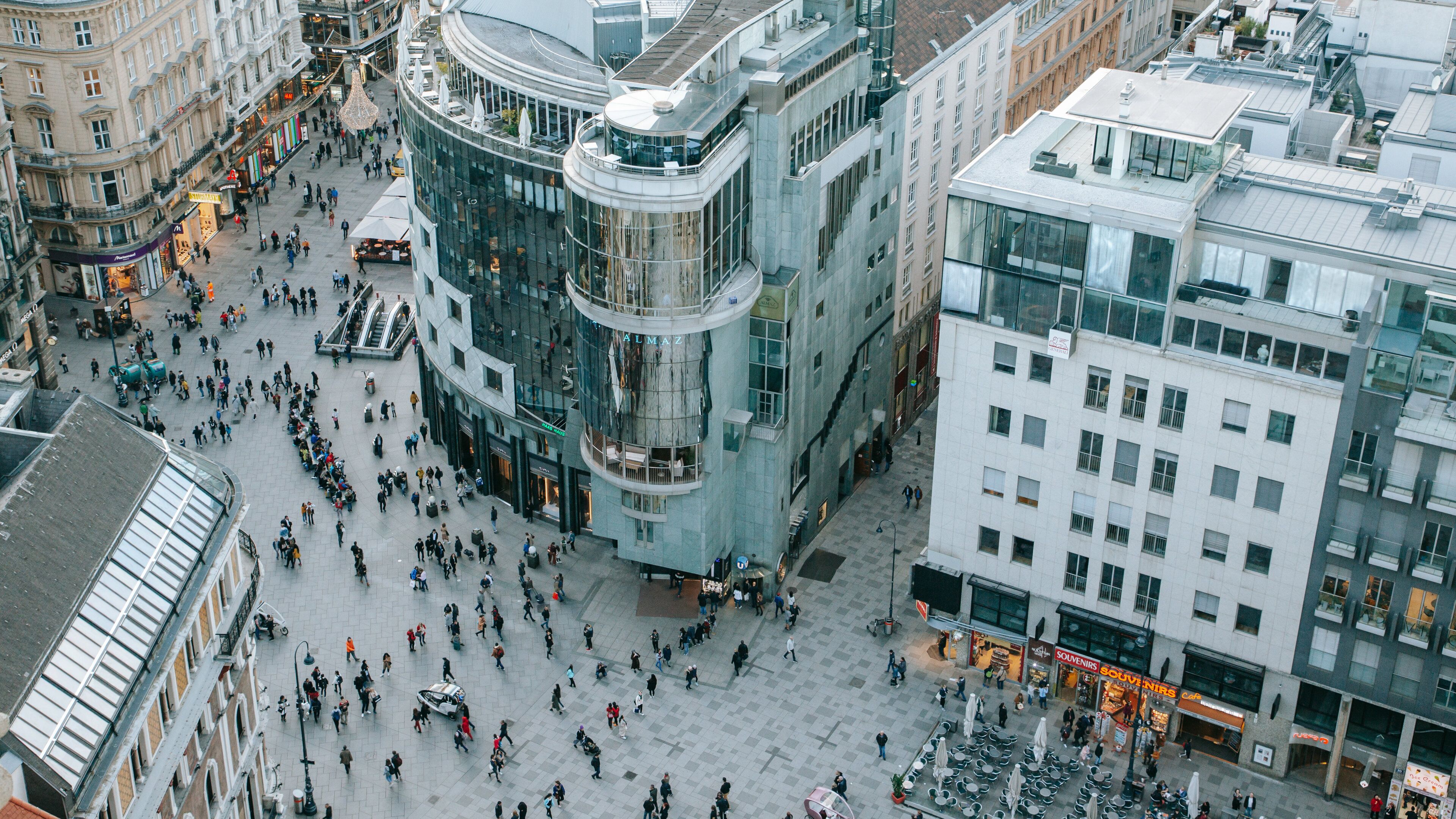 Stephansplatz which includes a city