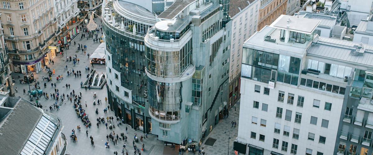 Stephansplatz which includes a city