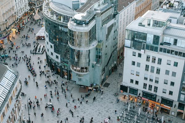 Stephansplatz which includes a city