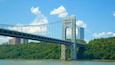 George Washington Bridge featuring a bridge and a river or creek
