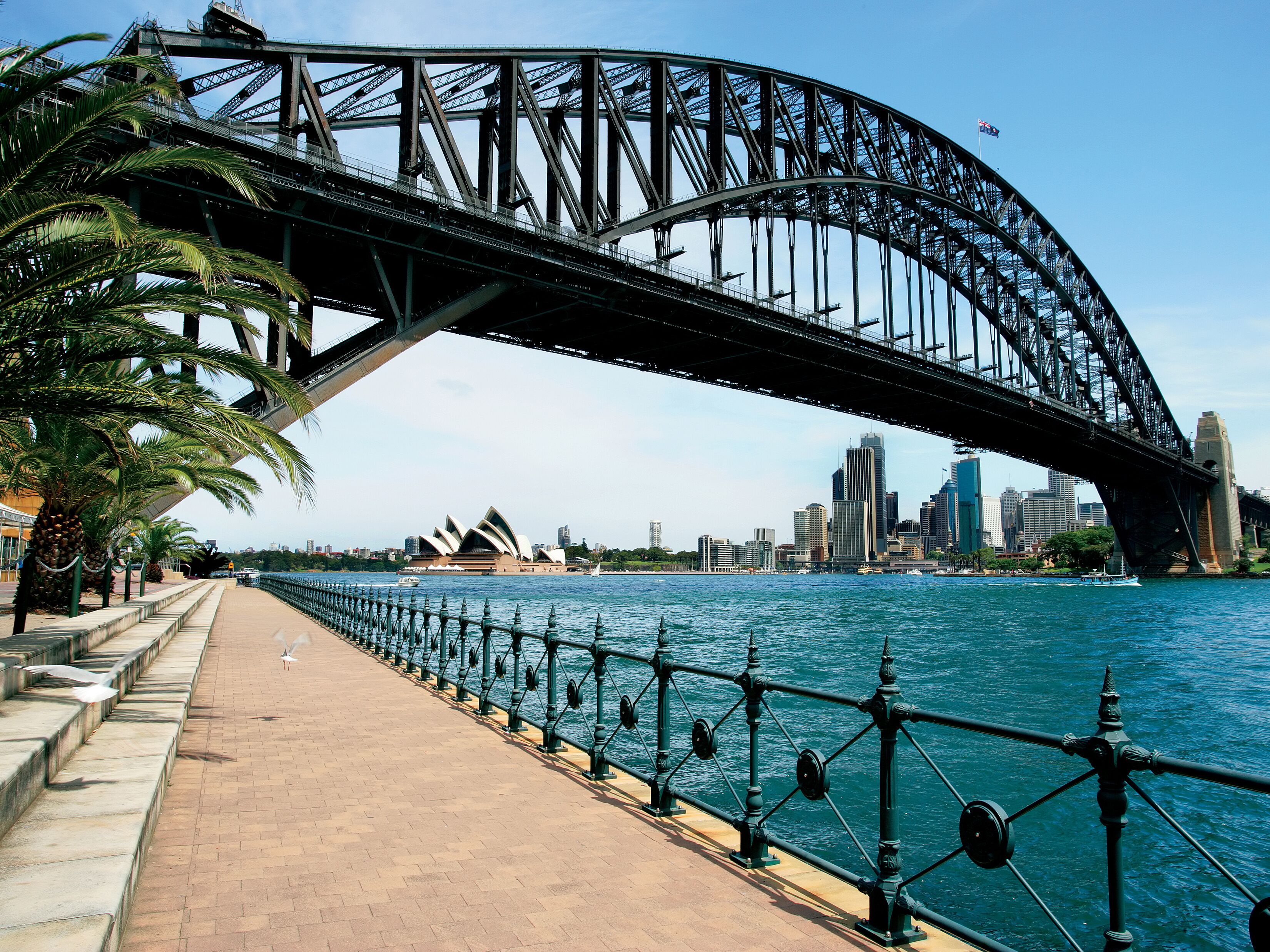 Walk towards Sydney Bridge