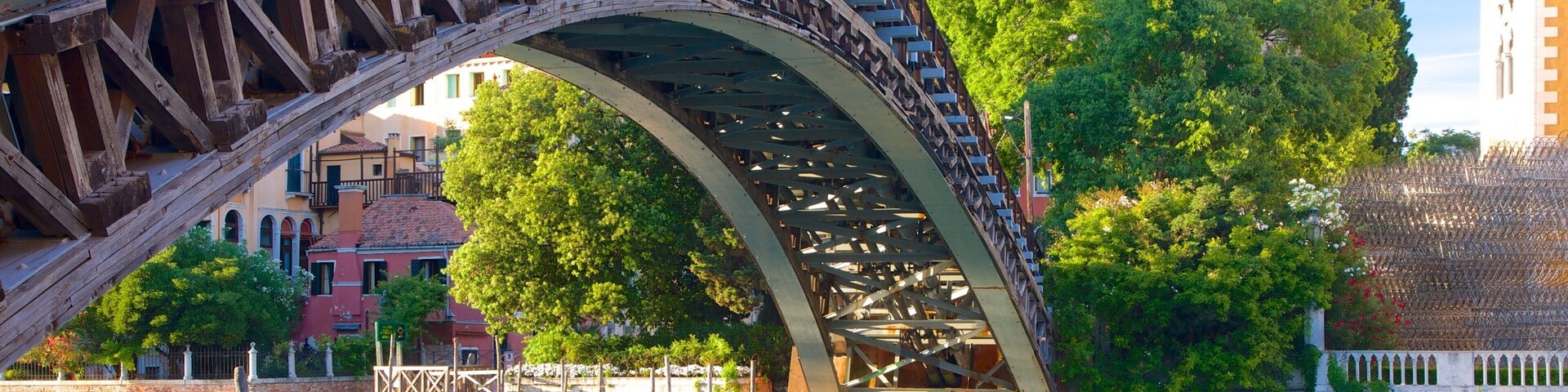 Academy Bridge showing a river or creek and a bridge
