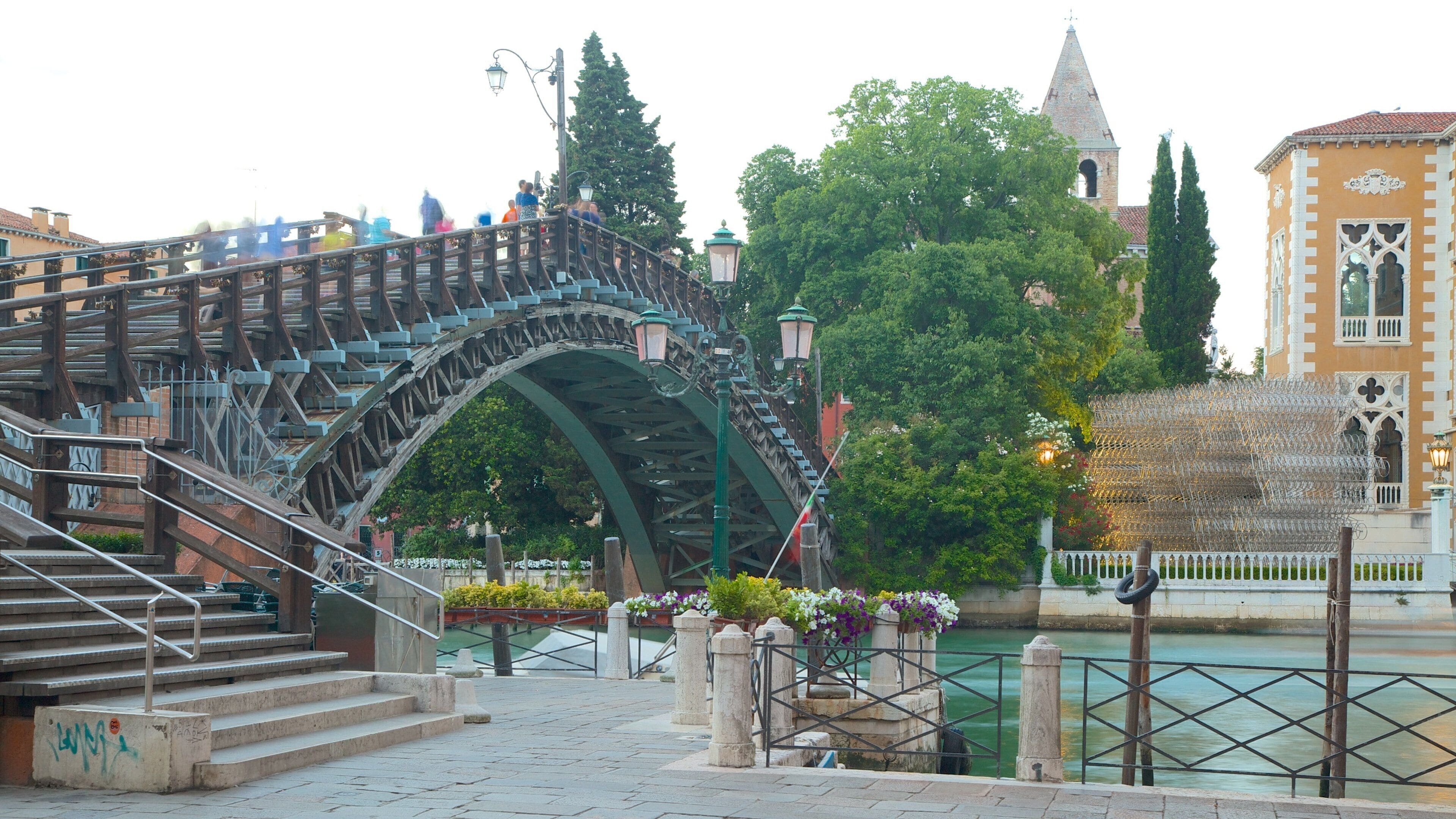 Academy Bridge featuring a bridge and a river or creek