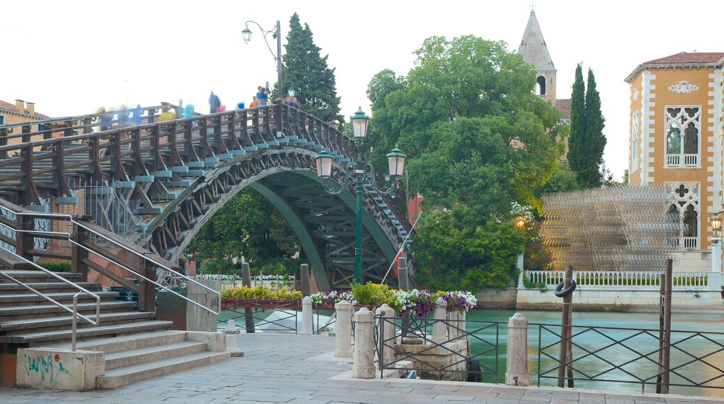 Academy Bridge featuring a bridge and a river or creek