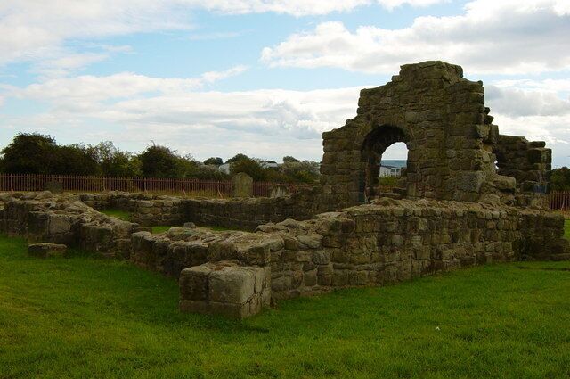 Part of the ruin of Holy Cross church, Wallsend, North Tyneside