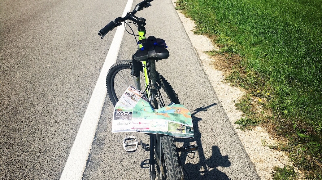Cycle random routes to explore beautiful gorges near Lake Bled, Slovenia