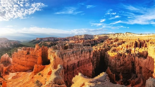 panoramic view of the amphitheater area in Bryce Canyon National Park, Utah