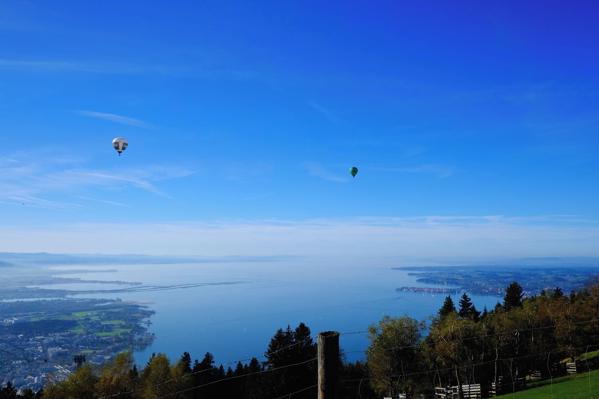 Climb up the mountain from the center of Bregenz, Austria, and be rewarded with a unique view: 3 countries all in your field of vision. Switzerland to your left, Germany to your right, Austria under your feet, and the Bodensee/Lake Constance right in front of you. The hike itself is gorgeous and takes about 3 hours up/2 down through trees, glimpses of the final view, a peek at some Swiss Alps, and through some "wildlife" (I'm talking cows!). If hiking isn't your style, there's a lift to take you to the top. If you are in the area, it would be a shame to miss such a sight! #hiking