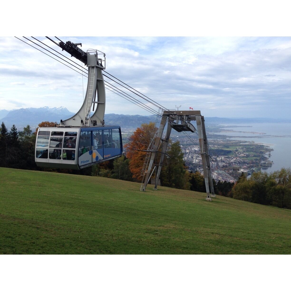 The Pfänder is the so called house mountain of Bregenz. From up here there is a good view of the Voralps (Säntis on the left), Bregenzerwald, lake of Konstanz, Lindau, Friederichshafen, and off course Bregenz itself.

There is a game park on top and a nice restaurant with a view (...). There is also a cable car if you think the climb is too much for you. With clear skies, both are worth your while.

http://www.pfaenderbahn.at/en/Home/tabid/67/Default.aspx
