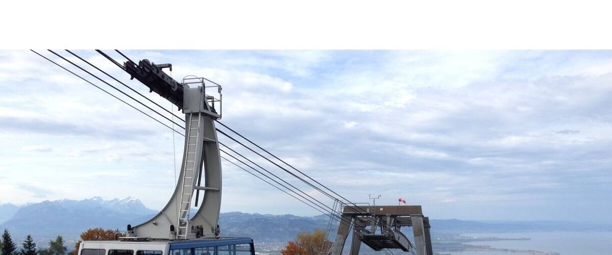 The Pfänder is the so called house mountain of Bregenz. From up here there is a good view of the Voralps (Säntis on the left), Bregenzerwald, lake of Konstanz, Lindau, Friederichshafen, and off course Bregenz itself.
There is a game park on top and a nice restaurant with a view (...). There is also a cable car if you think the climb is too much for you. With clear skies, both are worth your while.
http://www.pfaenderbahn.at/en/Home/tabid/67/Default.aspx