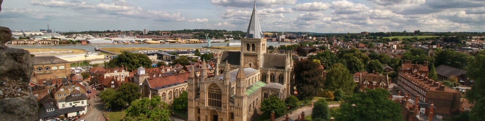 The view of Rochester Cathedral from the castle window😊