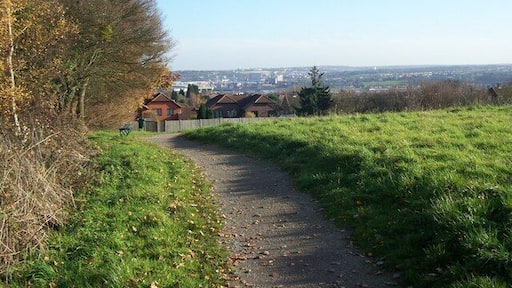 Rede Common Along side A2 Watling Street. Looking towards Rochester. Has excellent views (on a clear day) of Medway Valley.