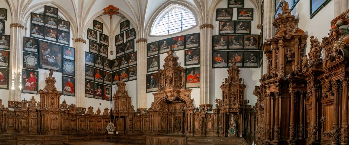 view of the Chapel of Santa Catalina inside the Burgos Cathedral