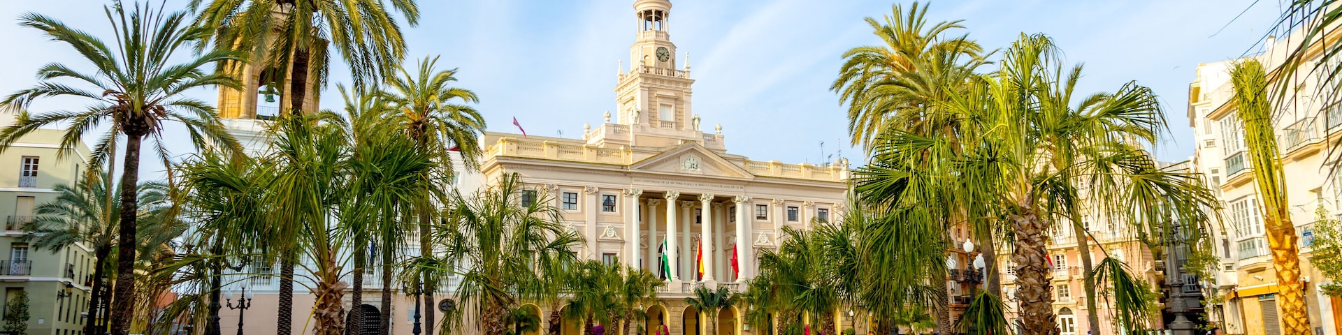 Old city hall of the city of Cadiz, Spain