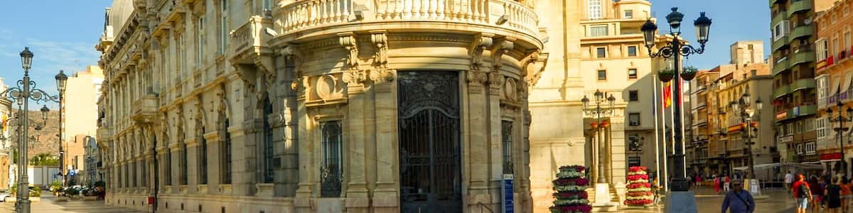 Stunning architecture in Cartagena, Spain.