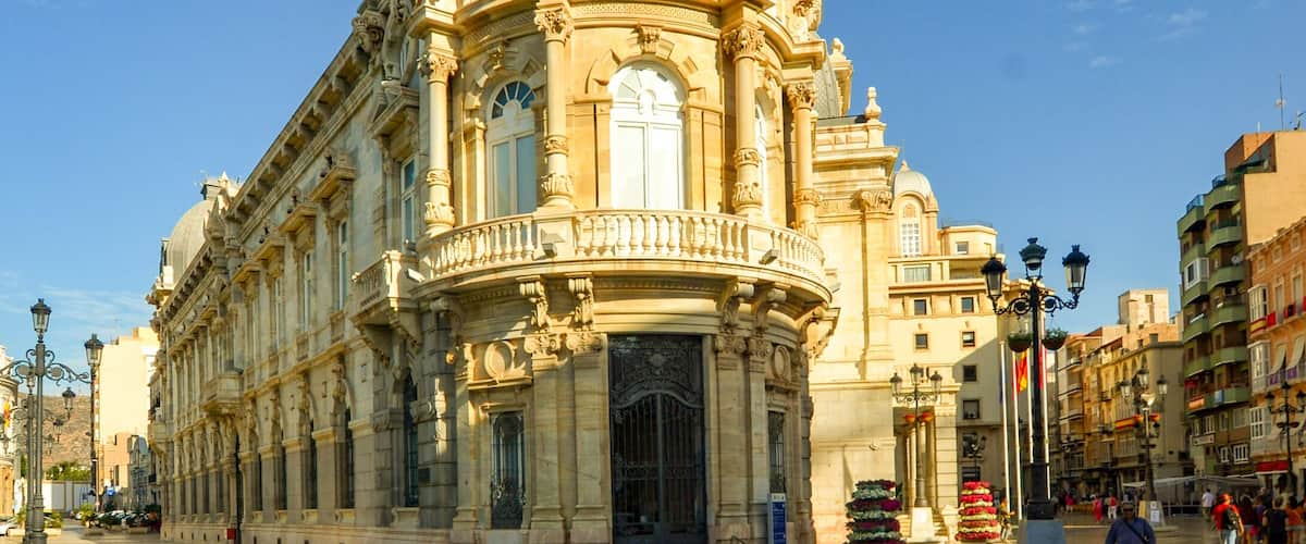 Stunning architecture in Cartagena, Spain.