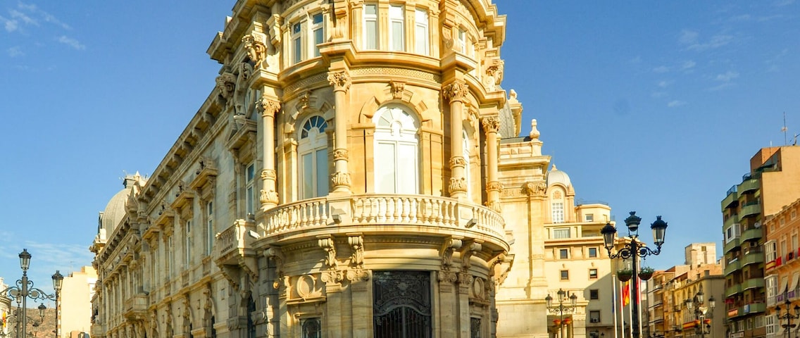 Stunning architecture in Cartagena, Spain.