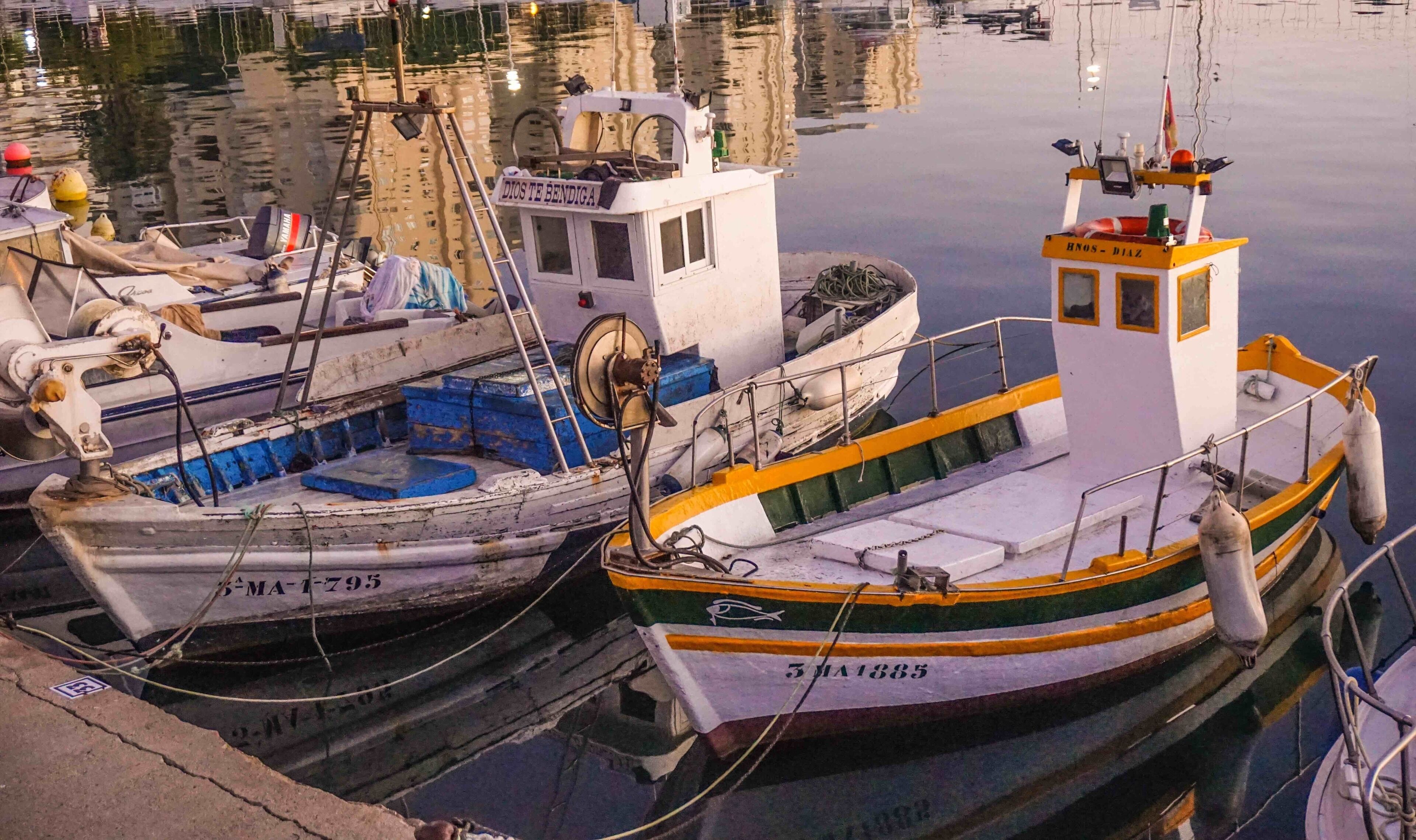 beautiful old fishing boats