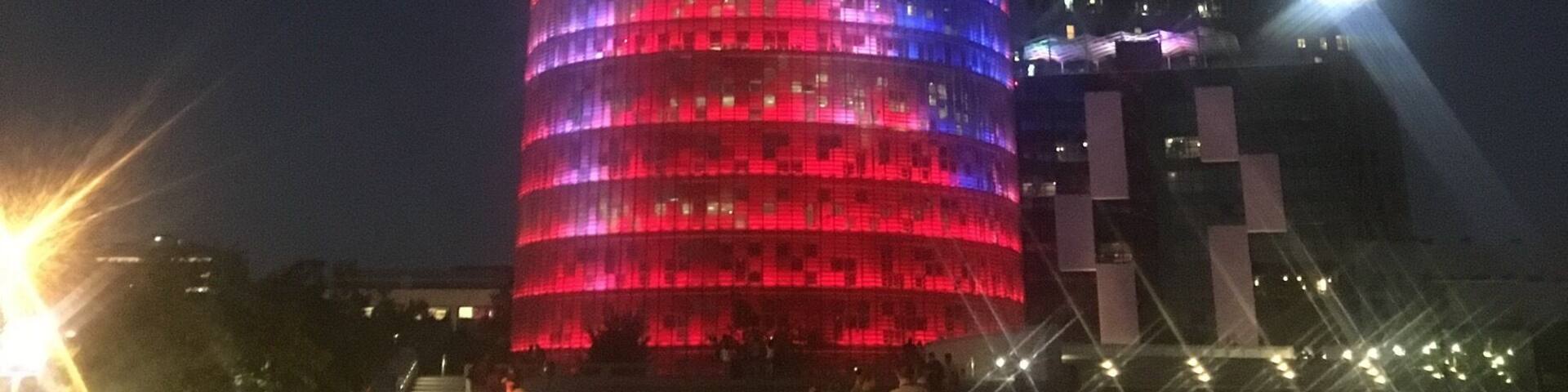 When I went to see it on websites was tower of Adgab will not lighting and do any show. And I was lucky they lied 😂😂